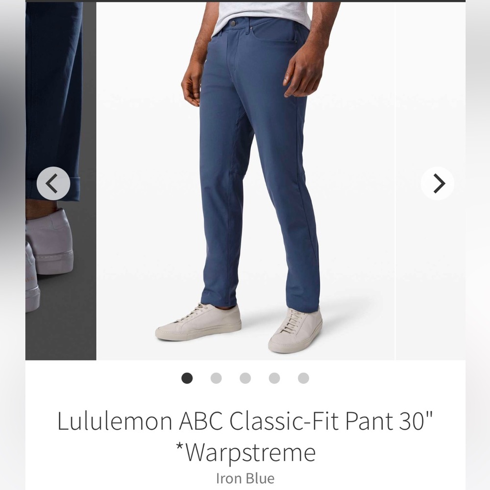 Lululemon ABC Pant Classic *Warpstreme Men’s 33x30 M5ADDS Stretch Comfort $128